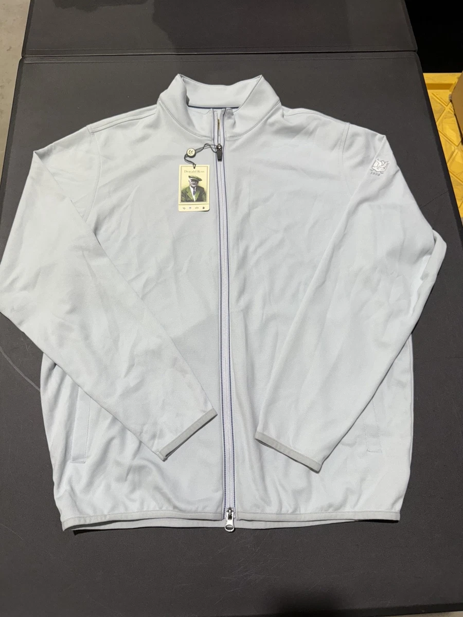 Gilet De Golf Homme Donald Ross Tristan – Coupe L, Bleu Cascade, Fermeture Éclair, Neuf