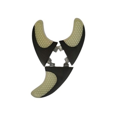 Surfboard Finnen Honeycomb FCS Fit Surf Finne, G5/M5 Thruster Set blau Hexcore