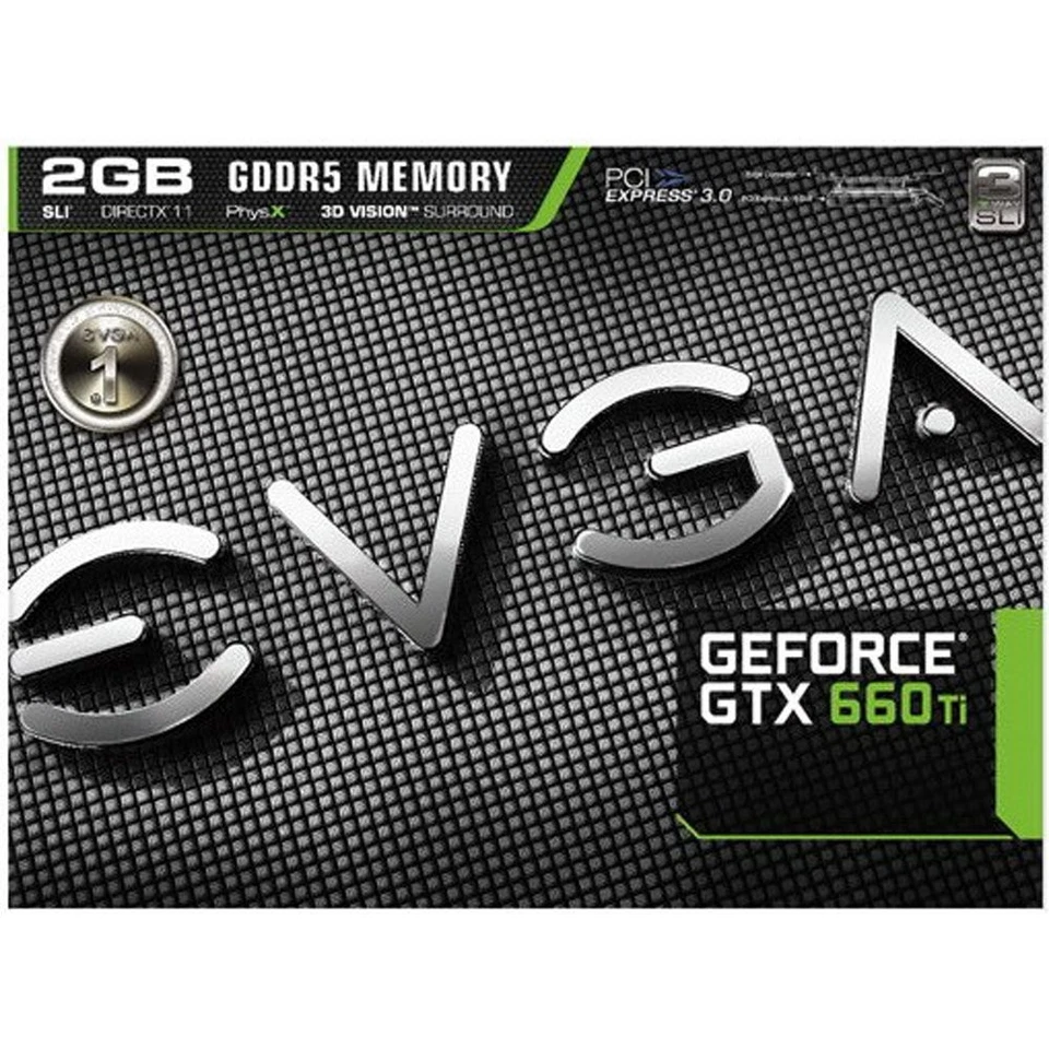 EVGA GeForce GTX 660Ti 2048MB GDDR5 DVI-I, DVI-D, HDMI, DP, SLI Graphics Card--- - Image 3 of 4