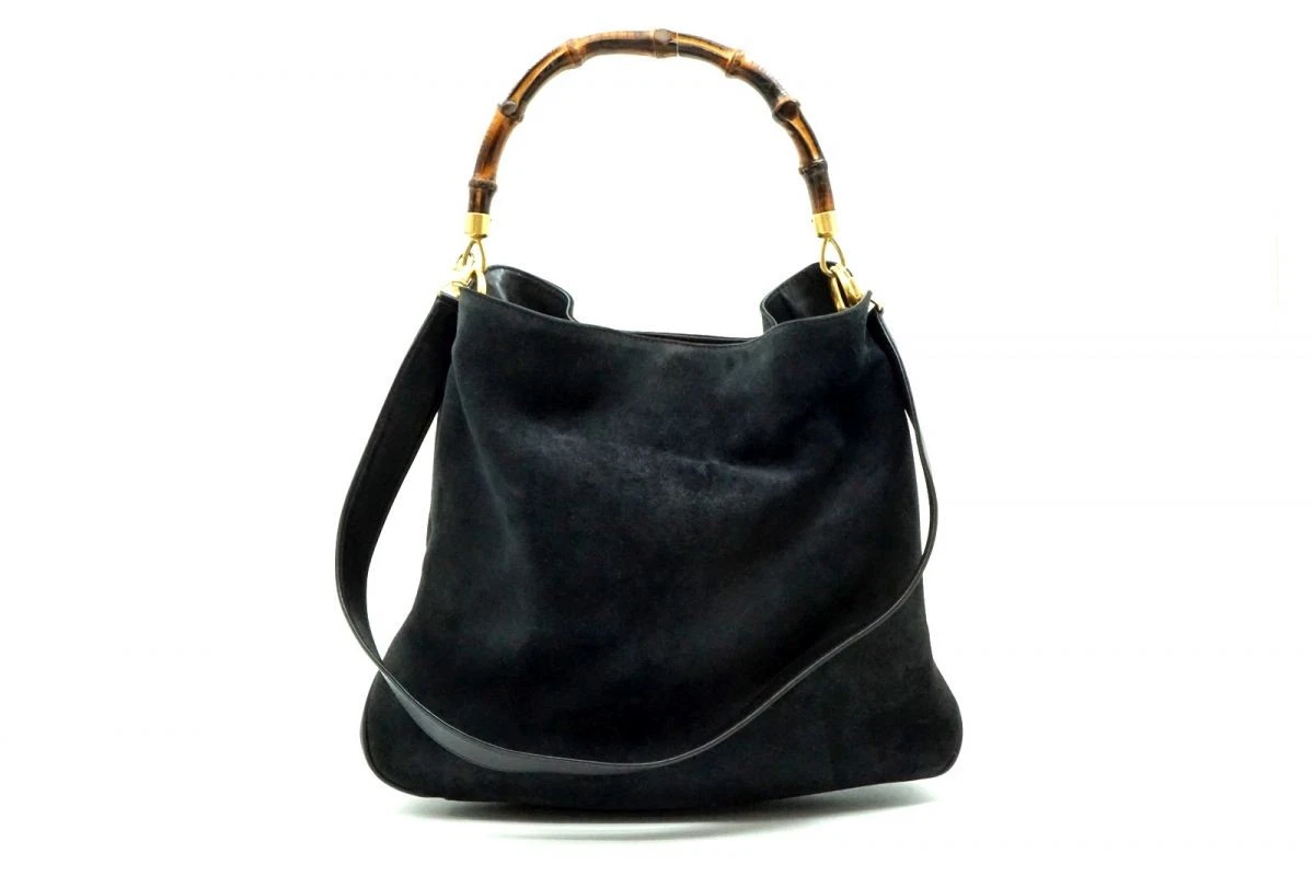Gucci Bamboo Suede Exterior Large Bags & Handbags for Women for 