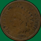 1872 Indian Head Cent Good G Coin #39710