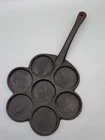 Antique Cast Iron Plett Pan Skillet W/Gate Marks Stamped Thomas Cowell Griswold
