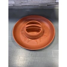 Nordic Microware Microwave Chip Dip Snack Server Bowl Sport Food Party Tray