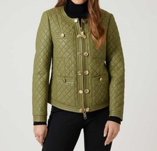 Lederjacke grün 42 Damen Jacke Lammnappalede...