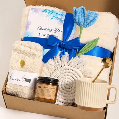 Get Well Soon Gifts for Women, Hug in a Box Care Package with Blanket & Mug, ...