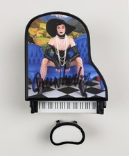 Qveen Herby Autographed Signed Custom Toy Mini Piano A Woman ACOA