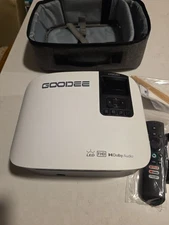 GooDee Smart 4K Projector with 5G WIFI and Bluetooth, Netflix/Amazn Prime Video