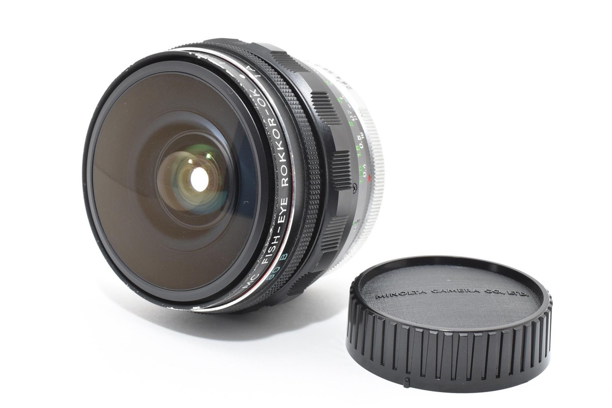Exc+5] Minolta MC Fish Eye Rokkor OK 16mm f/2.8 MD Mount From