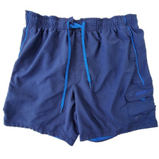Speedo Swim Trunks Men  s XXL Blue Board Shorts Mesh Lined Drawstring Pockets