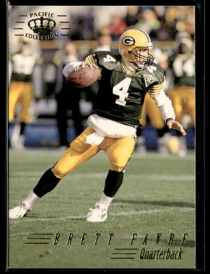 #ad 1994 Pacific #140 Brett Favre Packers Football Card 2001K $2.00