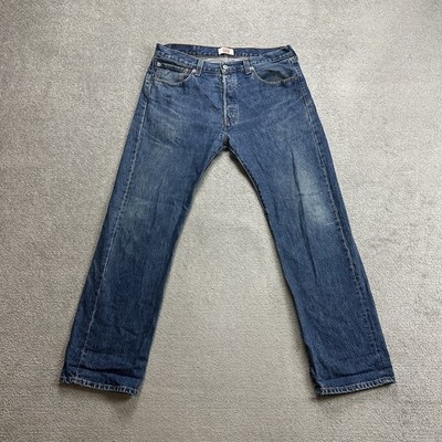 LEVIS 501 Herren Jeans Hose W34 L30 Vintage Regular Straight 13703 Blau Denim