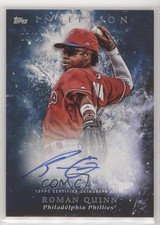 2018 Topps Inception Rookie and Emerging Stars Blue 9/25 Roman Quinn Auto s3g