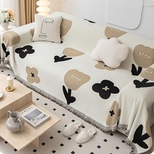 Copridivano Tulipano Copridivano Fiore Ciniglia Coperta Protezione Divano Più Misure 