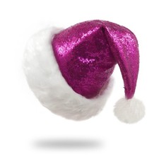 Sequin Santa Hats, Santa Hat for Adults, Unisex Sequin Christmas Hats for New...