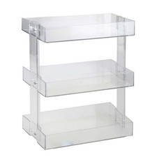Cosmetics Holder 3 Tier Shelf Makeup Organiser 24. 8 x 12. 7 x 34. 8cm