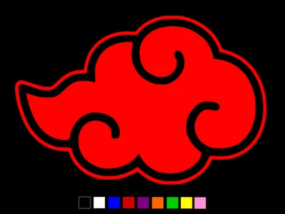 ORACAL Naruto Akatsuki Red Cloud Vinyl Laptop Decal Car Wall Sticker CHOOSE SIZE COLOR