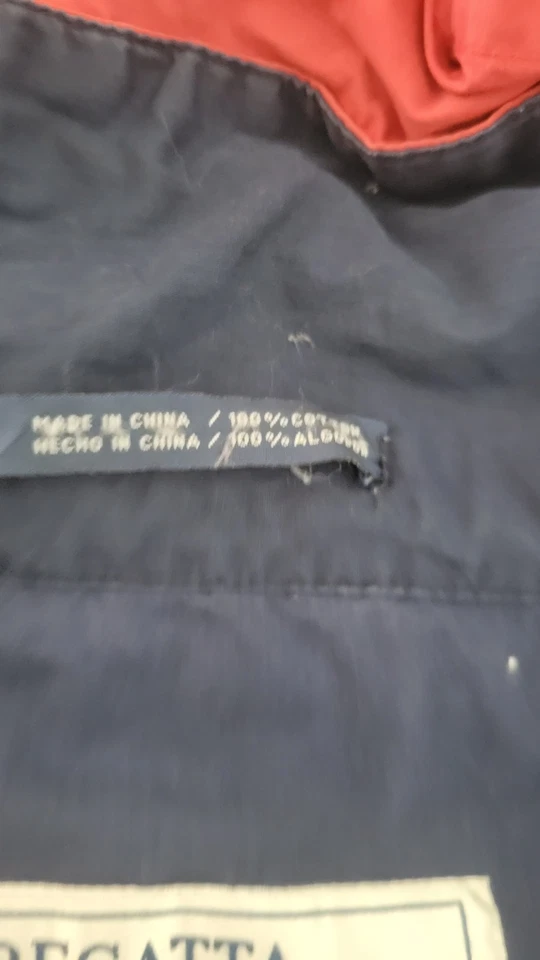 Chaqueta cortavientos vintage años 90 Regatta Sport roja azul marino colorblock estilo XL Y2K Foto 4 de 4