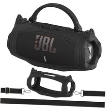 Silicone Cover Case for JBL Charge 6 Portable Bluetooth Charge 6 Cover Black