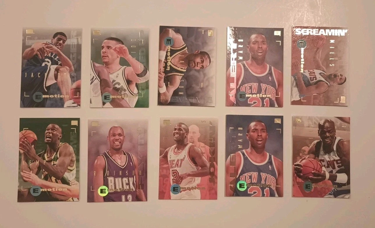 1994-95 Skybox E-motion Lot of 10 Shawn Kemp, Glenn Robinson, Jason Kidd
