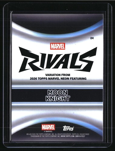 2026 Topps Neon Marvel #24 Moon Knight Rivals Variation Rivals ...
