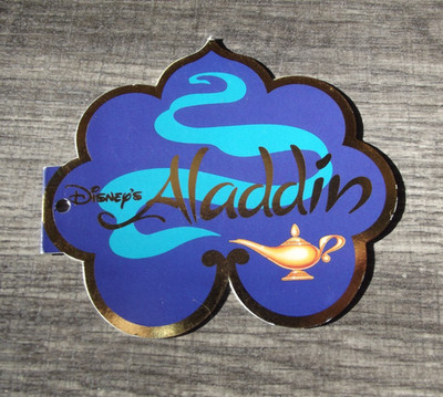 Vintage Disney Character Aladdin & Friends Paper Tag from Clothing-Toy ?