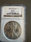 U.S. Mint 2009 American Silver Eagle $1 NGC MS69 1 oz .999 Cert 3256036-022