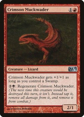 Crimson Muckwader (Magic 2013 127) - Uncommon Magic: The Gathering Karte