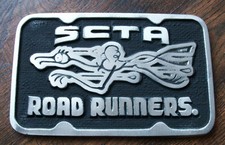 Scta Road Runners Hot Rod Custom Cast Metal Car Club Plaque License Plate Sign Scta Road Runners Hot Rod Custom Cast Metal Car Club Plaque License Plate Sign
