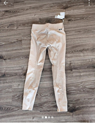 Horze Damen Turnierreithose Reithose Vollbesatz, Größe 36, Beige