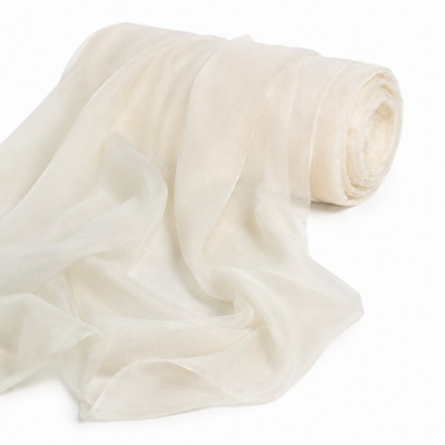 120'' Wide Sheer Voile Fabric, Perfect for Weddings Events NFPA 701 Tested