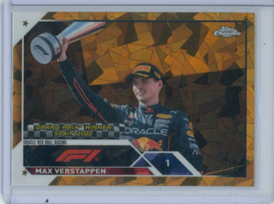2023 Topps Chrome F1 Racing Sapphire Max Verstappen GOLD REFRACTOR 15/50 #149