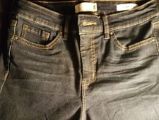 Jessica Simpson Women's Jeans Size 6/28. High Rise Flare Denim. Blue Dark Wash.