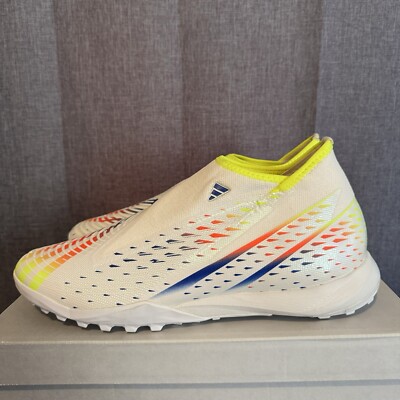 Adidas Predator Edge.3 LL Turf Soccer Shoes(White/Multi) 12.5 GV8532 Worn Once!