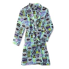 Emoji Girls Bath Robe Size 4-5 6, 8 Pajamas Fleece Bathrobe Small Medium NWT NEW