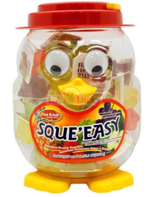 2 PACK JELLY SQUE'EASY ASSORTED FLAVOR  DELICIOUS FRUITY SNACKS  43 OZ  EACH