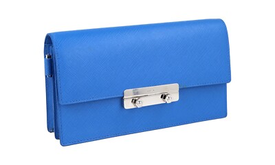 PRADA SAFFIANO MINI SCHULTER TASCHE HANDTASCHE 1DH099 KOBALT BLAU