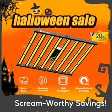 PHLIZON 640W LED Grow Light Bar Full Spectrum Dimmable Foldable for 6x6ft  tent 