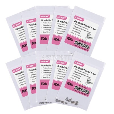 10x Dental Orthodontic Buccal Tubes 1st Molar Edgewise.022 Bondable Conv Marked