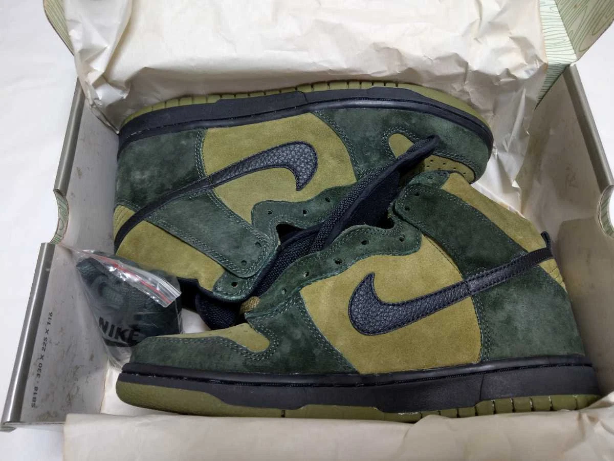Nike Dunk High Pro SB Todd Jordan Hulk 305050-303 US 9.5 Box Dead Stock