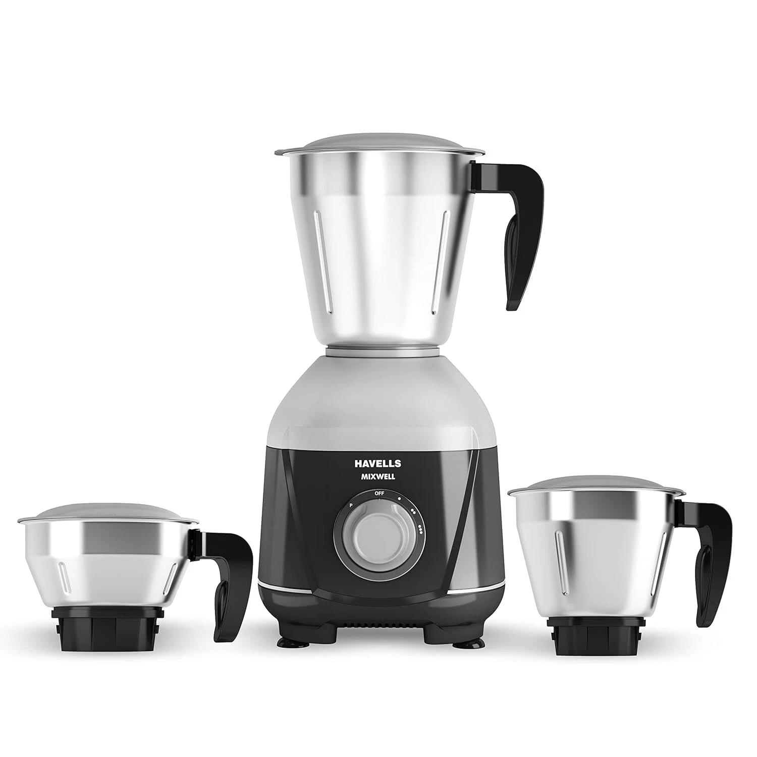 Havells MIXWELL 500 W 3 Jar Mixer Grinder,304 SS Blades, 21000 RPM Mixer Grinder