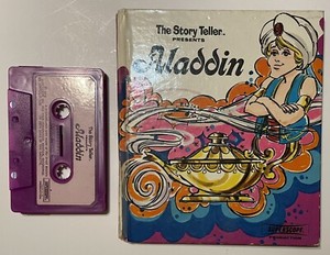 Vintage 1973 The Storyteller Aladdin Children’s Book And Cassette Tape