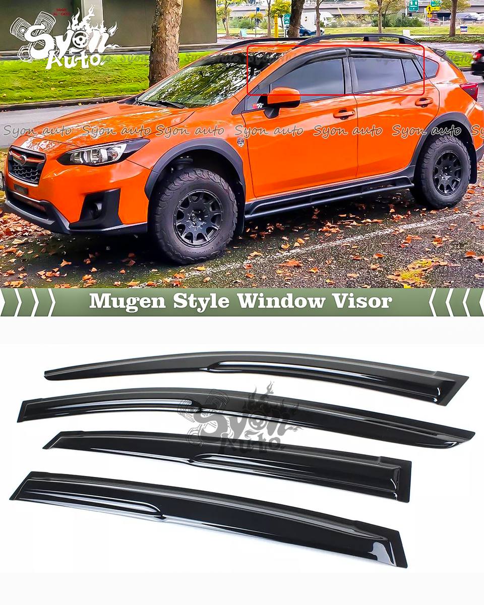 FITS 18-2023 SUBARU CROSSTREK XV 3D WAVY JDM MUGEN STYLE WINDOW