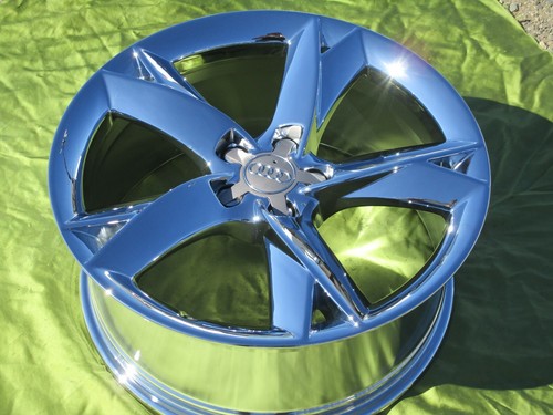 19" SET NEW AUDI A5 A7 S5 S7 OEM CHROME WHEELS 58827 - Picture 1 of 5