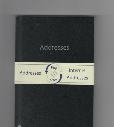 Esposti Postal Addresses/Internet Addresses Flip Over Book Red or Black - Picture 6 of 7
