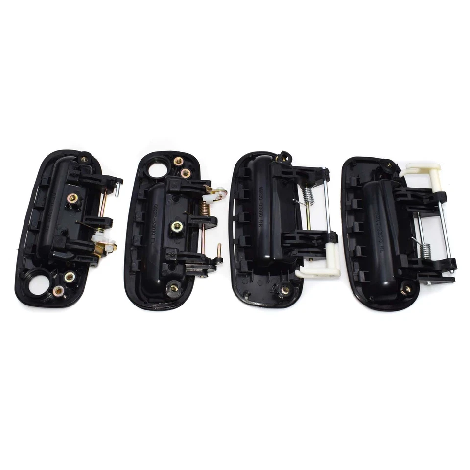 Black Exterior Outer Door Handle Front Rear Left Right For 1992-96 Toyota Camry - image 3 of 4