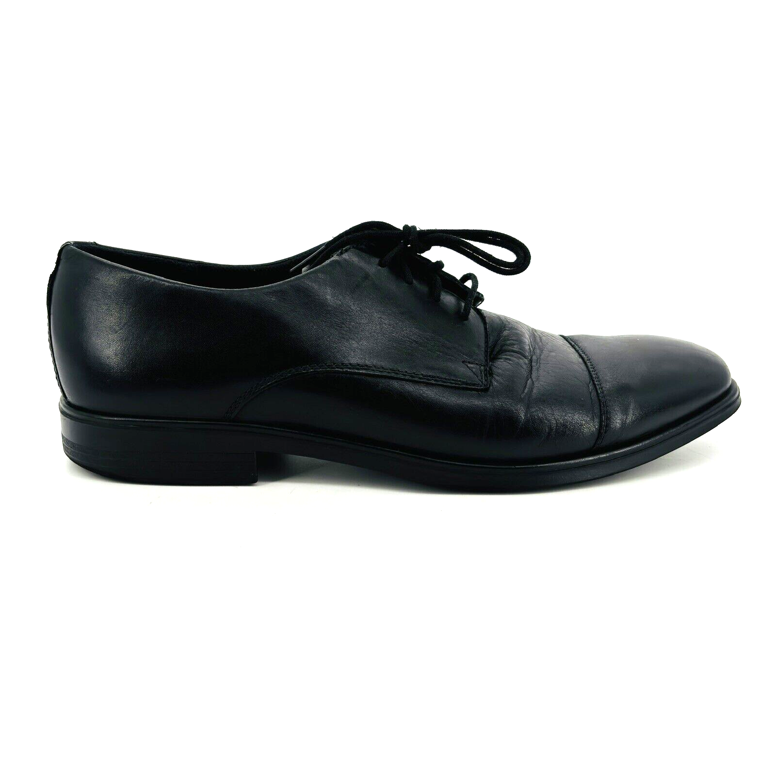 SAOLA Scarpe eleganti derby da uomo 11 11 5 45 Ecco Melbourne Cap Toe Oxfords pelle nera