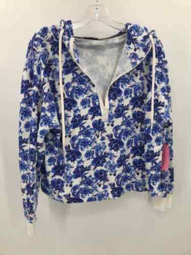 Pre-Owned Alice + Olivia Blue Size Medium Floral Pullover