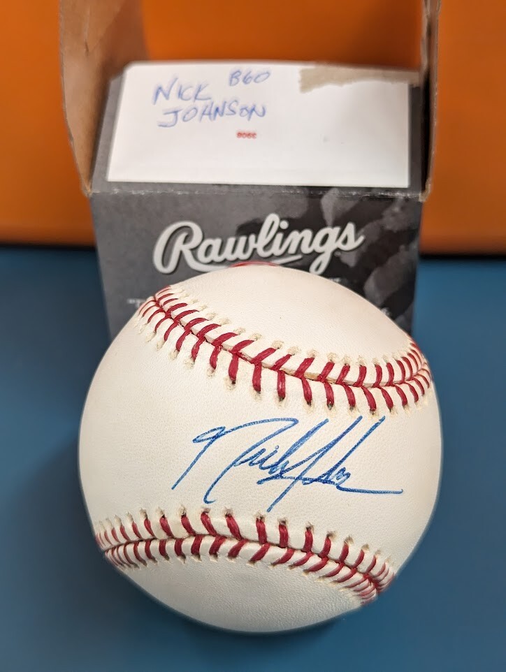 Nick Johnson Yankees NY Autographed Signed Official MLB League