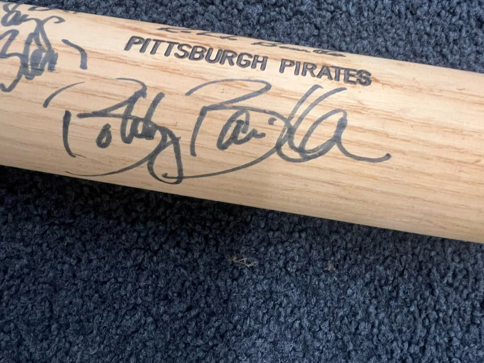 Pittsburgh Pirates Bobby Bonilla Game Ready Bat Autographed To NHL Chris Chelios - Image 4 of 4