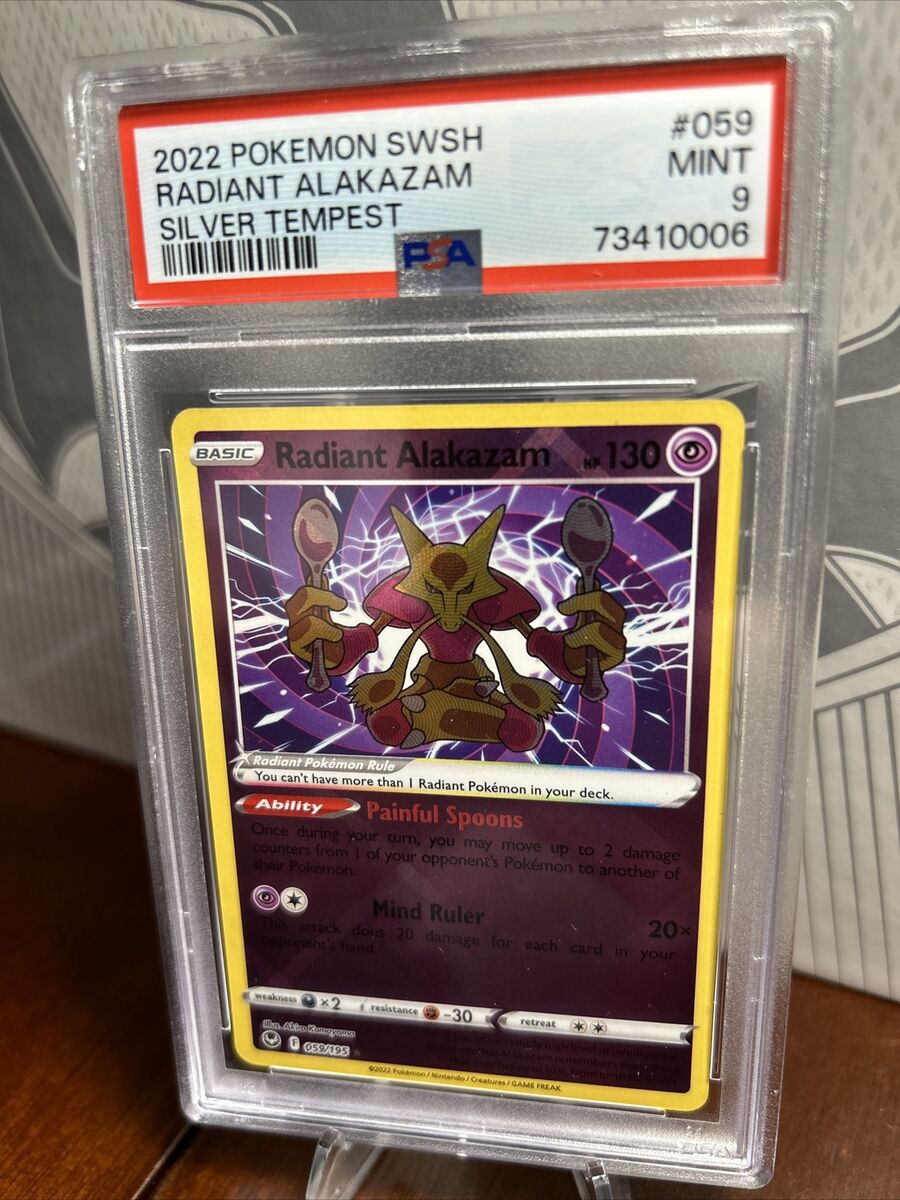 Pokemon Radiant Alakazam 059/195 Silver Tempest Near Mint